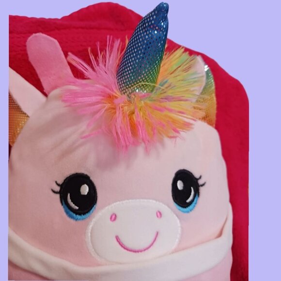 Toy Box Boba Tea Character Plush Toy With Rainbow Ears & Mane "14"inch - Picture 9 of 10